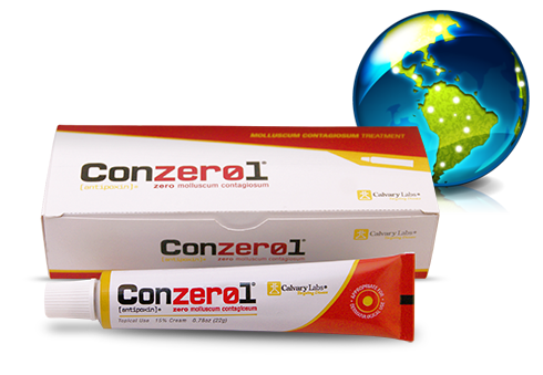International shipping of Conzerol, molluscum contagiosum treatment